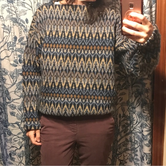 Vintage 1960s Iceland Lambs Wool Knit Sweater | Jersey Modeller Hans Heitsch - Picture 4 of 7